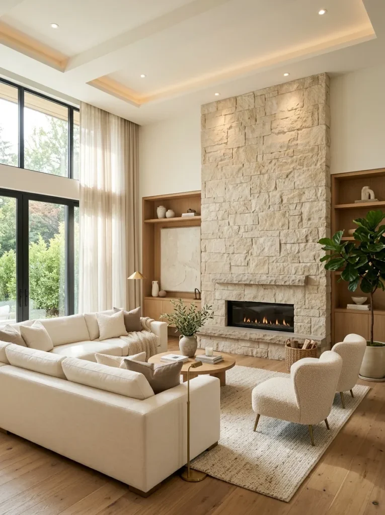 Floor-To-Ceiling Stone