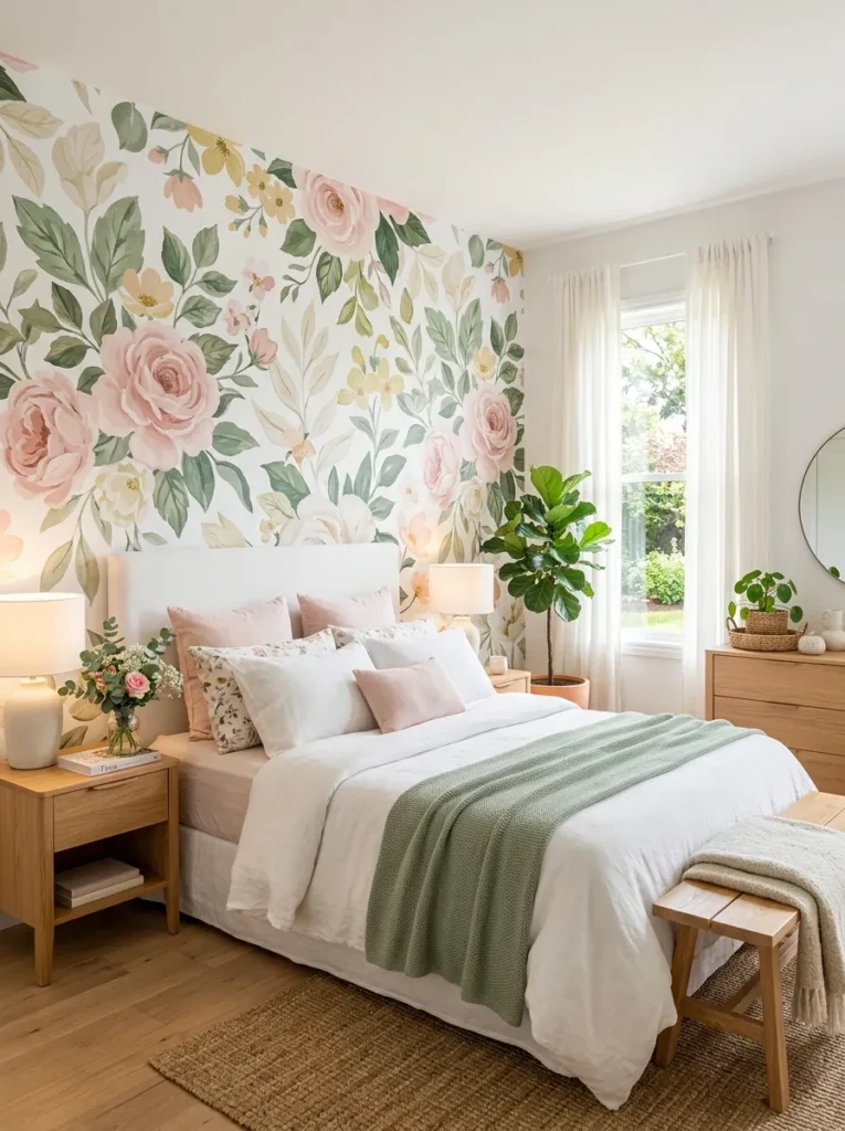 Floral Accent Wall