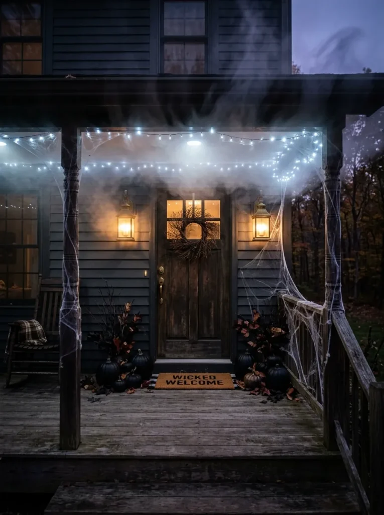 Foggy Porch Lighting