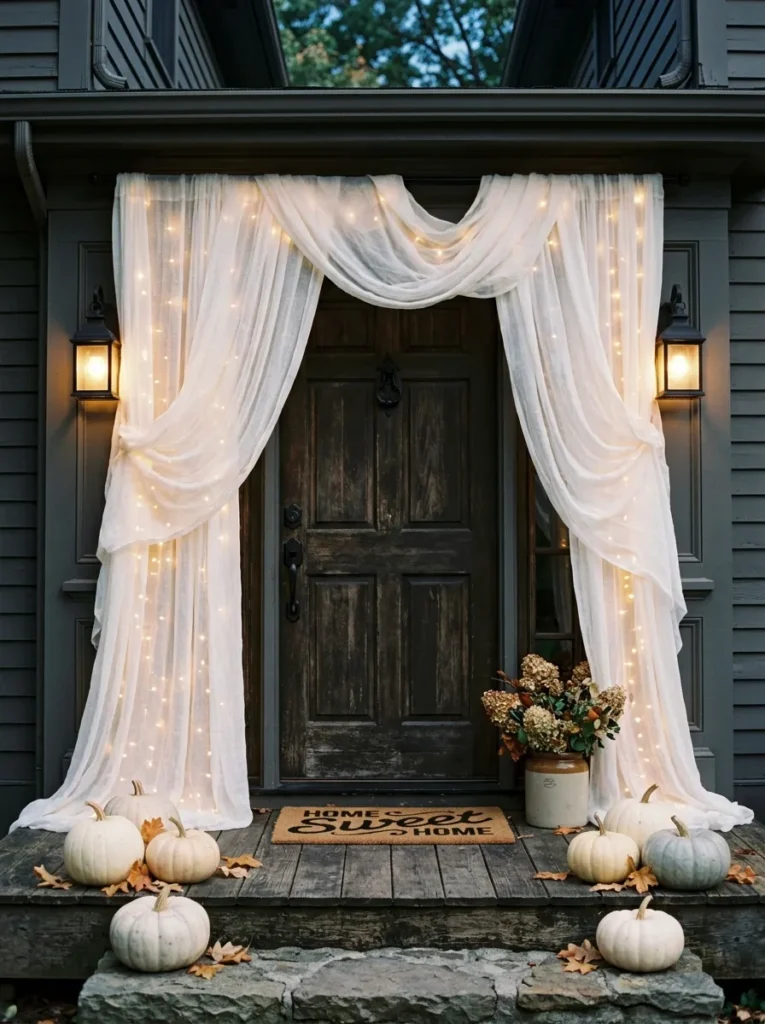 Ghostly White Drapes