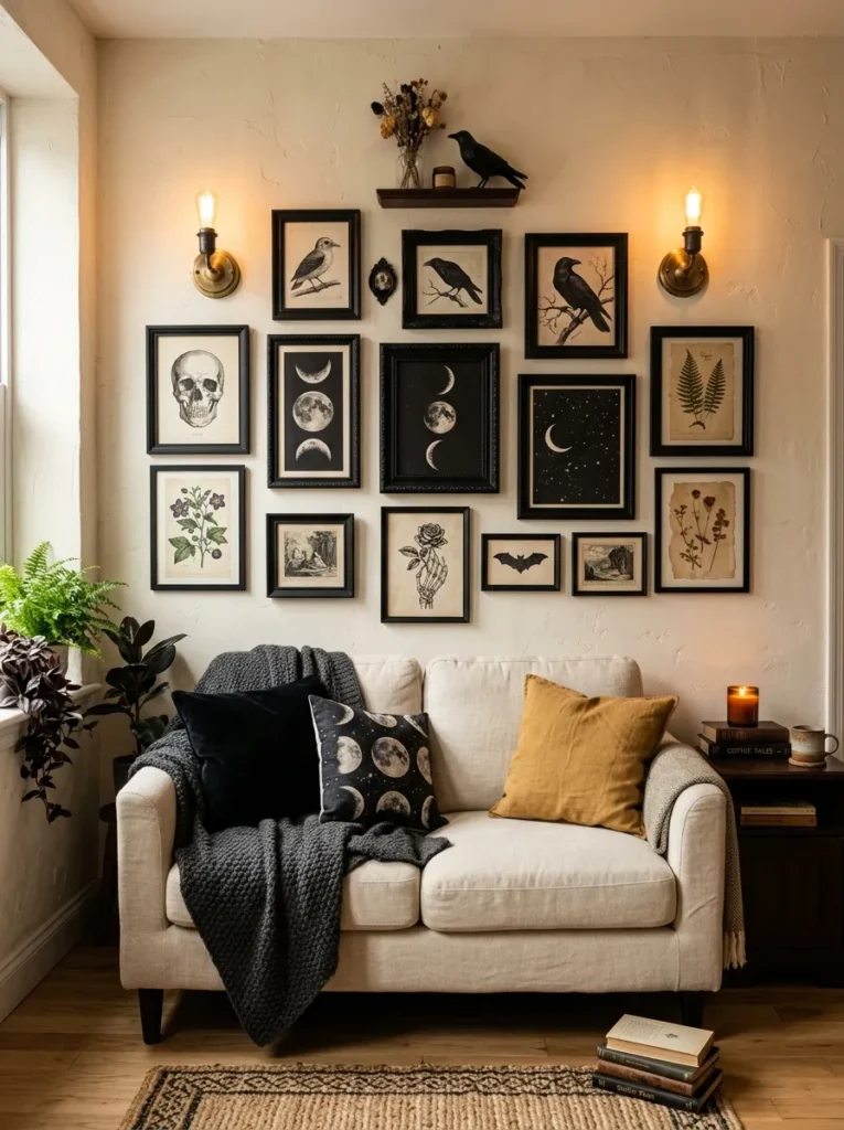 Gothic Gallery Wall