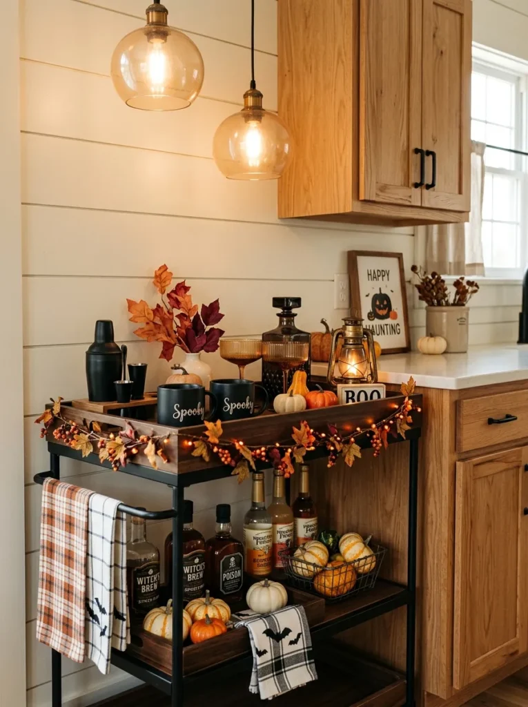 Halloween Bar Cart