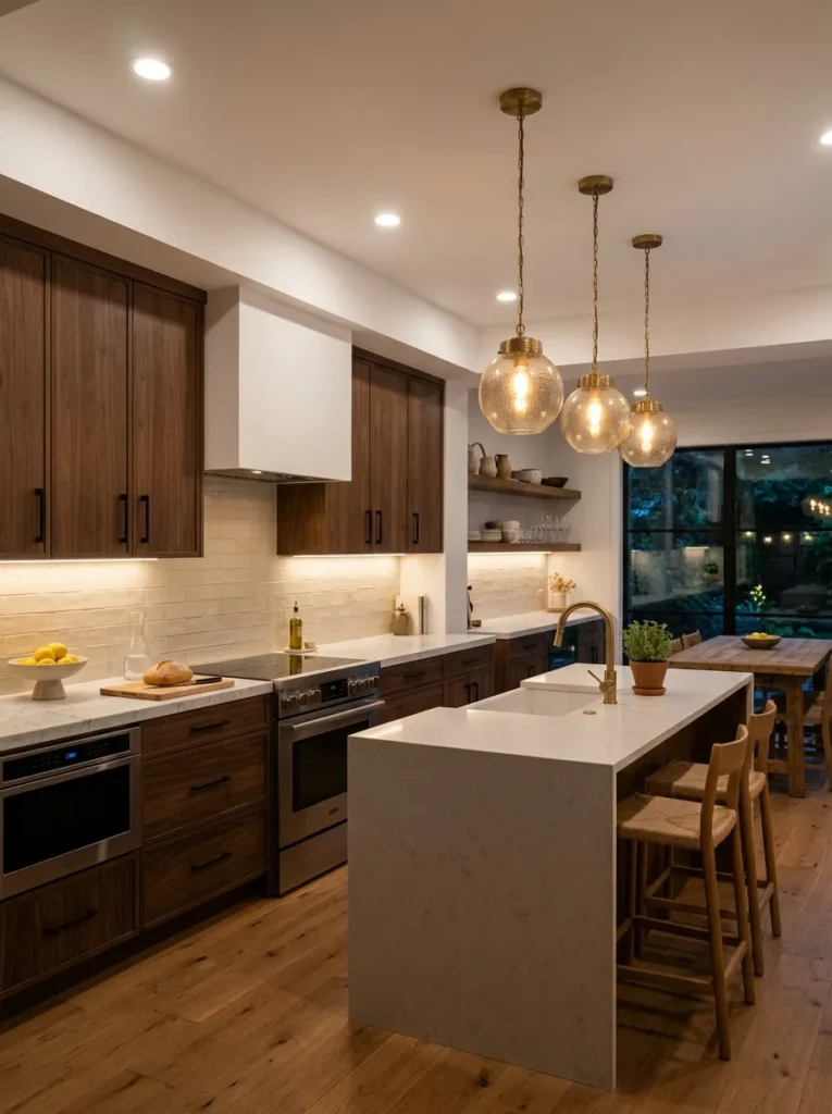 Layered Kitchen Lighting