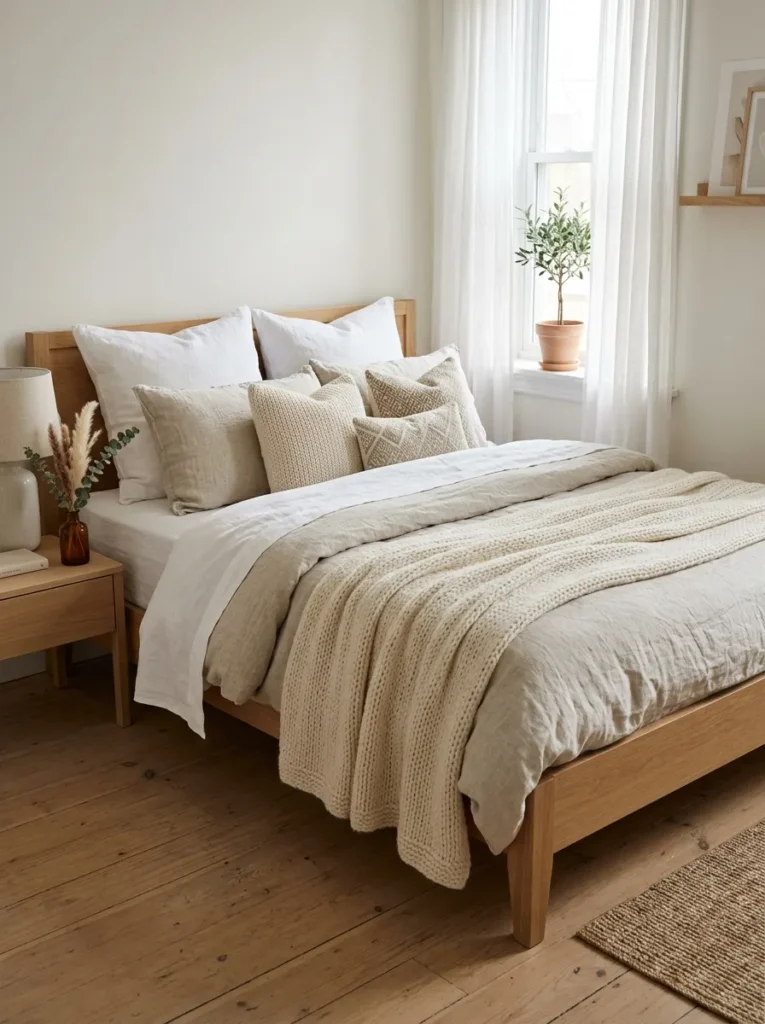 Layered Linen Bedding