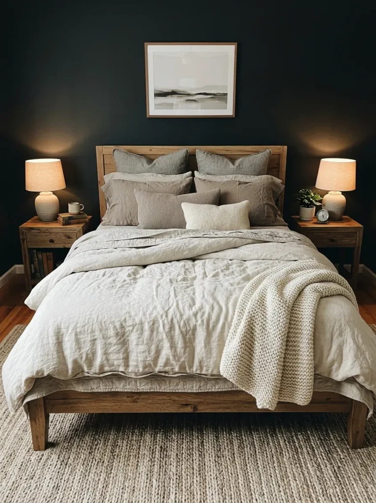 Layered Linen Bedding