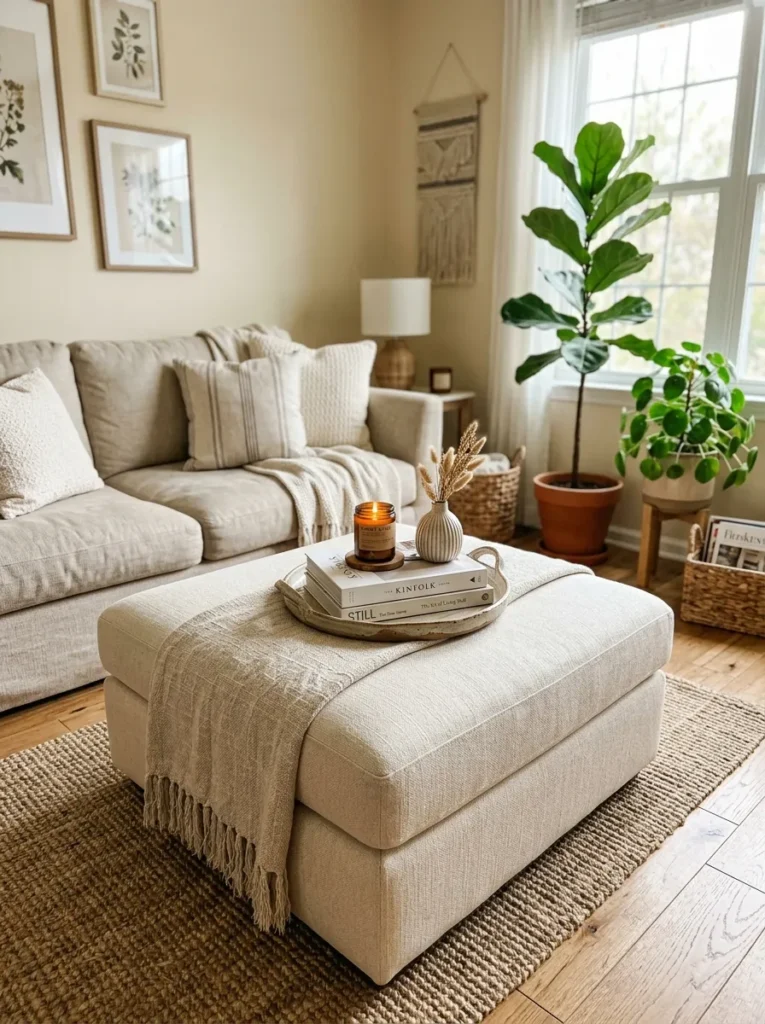 Layered Ottoman Styling