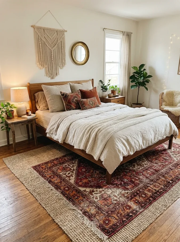 Layered Red Rugs