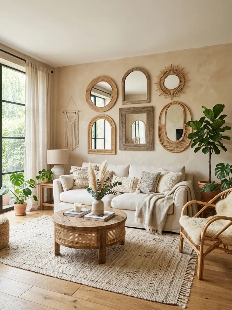 Layered Wall Mirrors