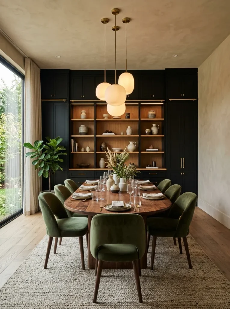 Matte Black Built-Ins