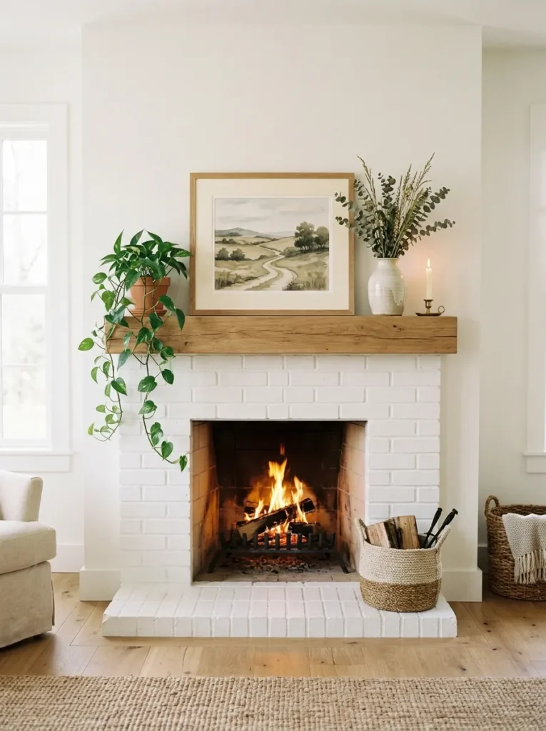 Minimal Mantel Styling