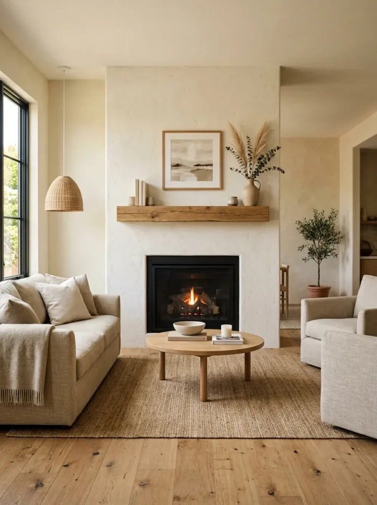 Minimalist Mantel Styling