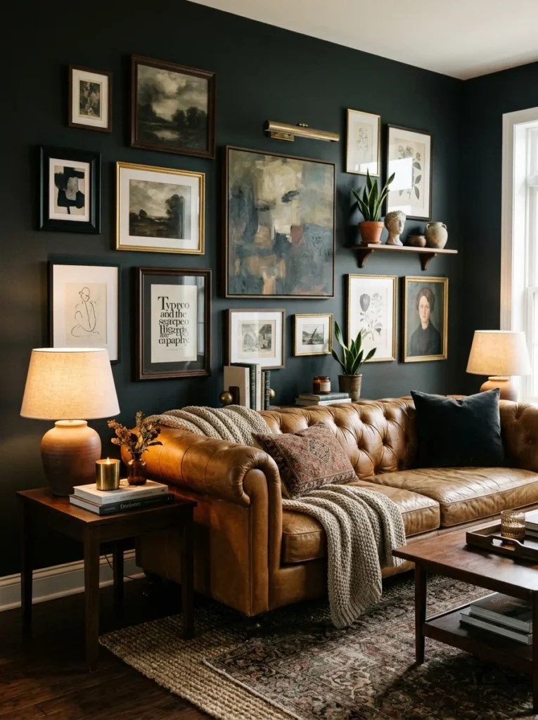 Moody Gallery Wall