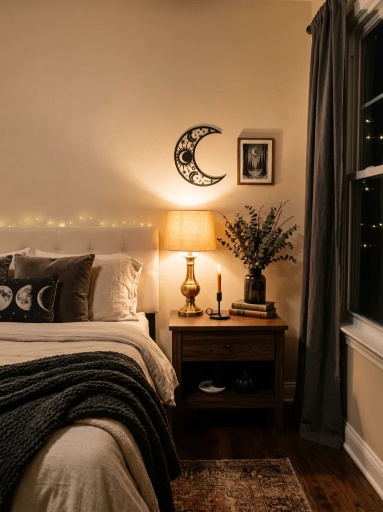 Moonlit Bedside Corner