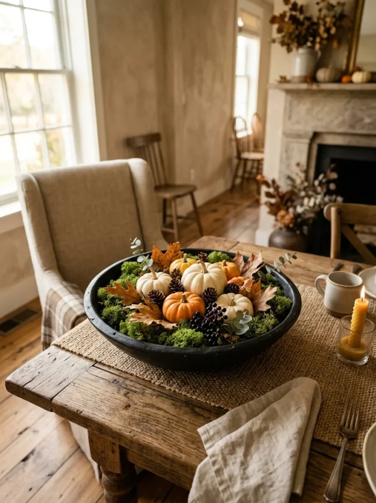 Mossy Pumpkin Bowl