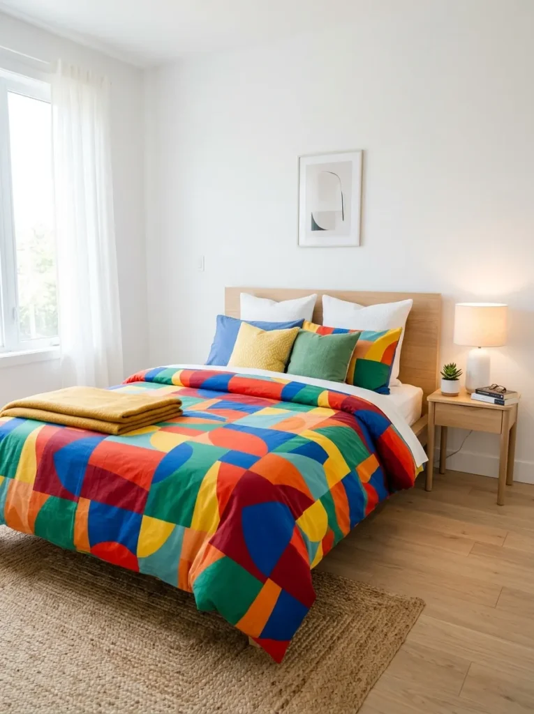 Multicolor Bedding Pop