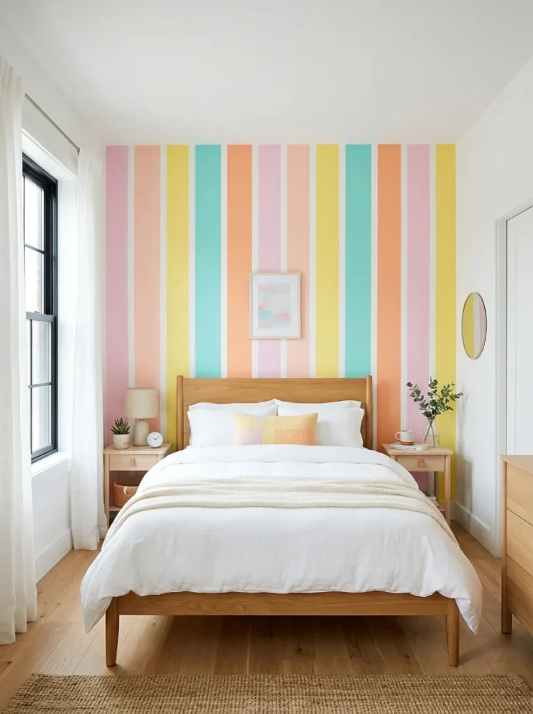 Multicolor Wall Stripes