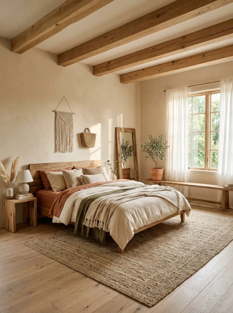 Natural Wood Ceiling Beams