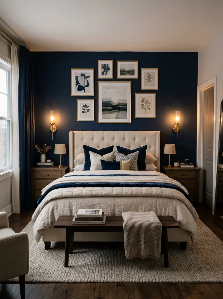 Navy Gallery Wall