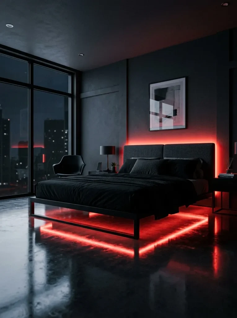 Neon Red Glow