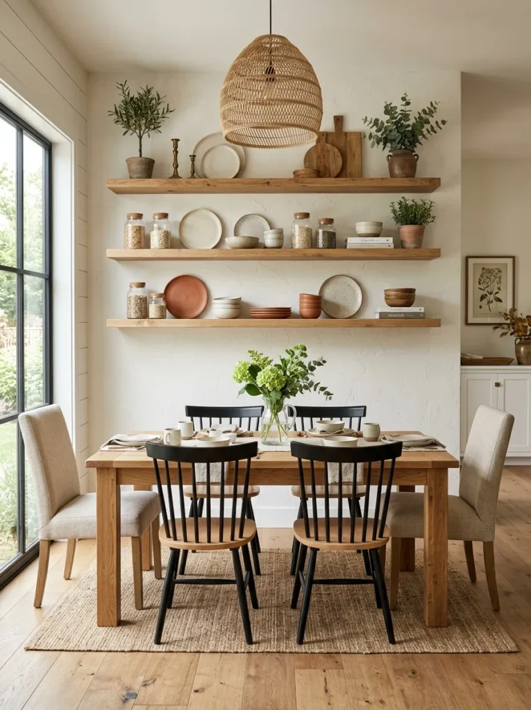 Open Shelving Display
