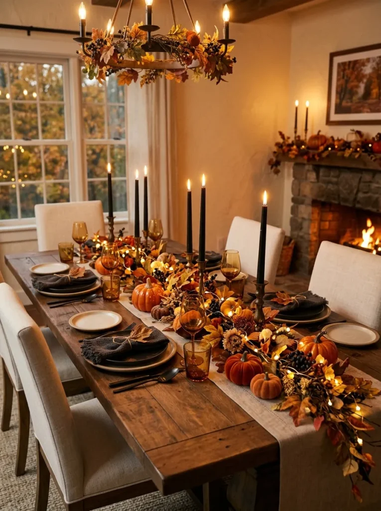 Orange Candle Garland