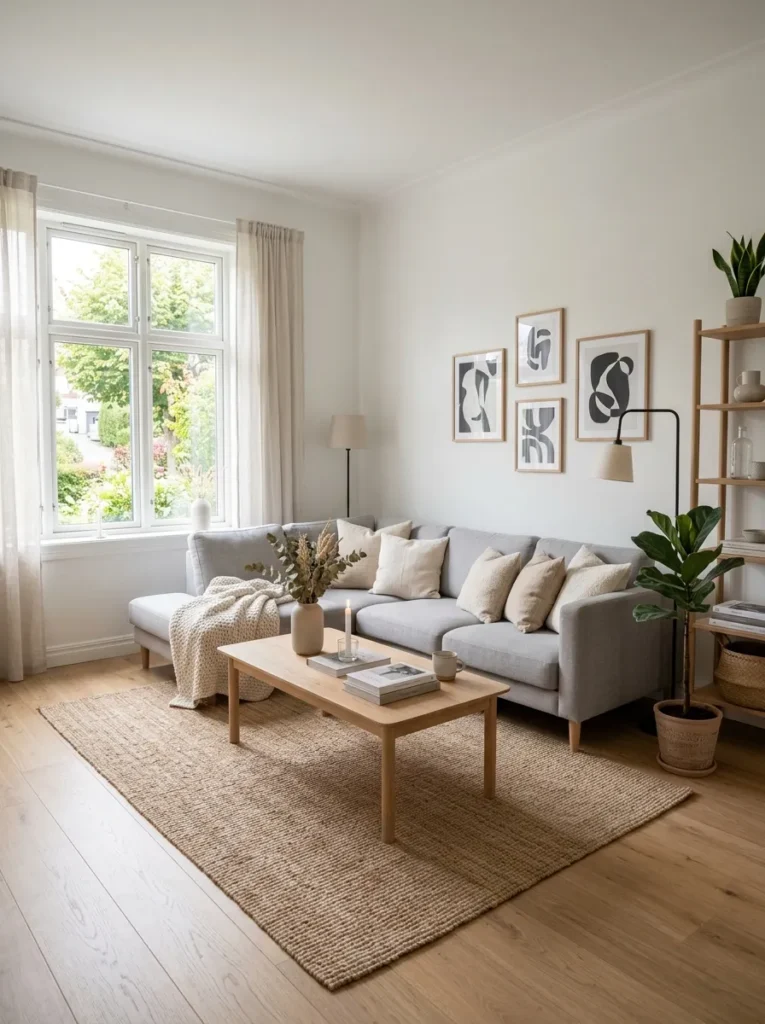 Pale Gray Sofa