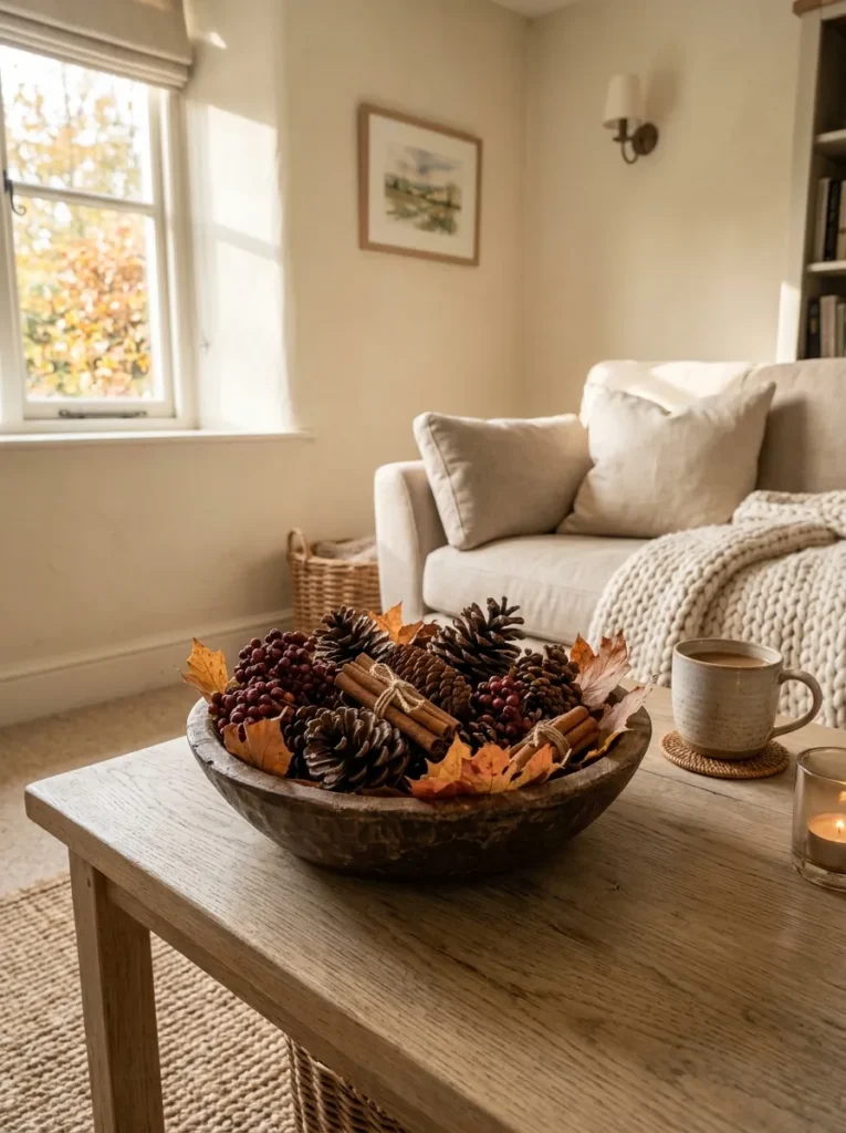 Pinecone Bowl Display