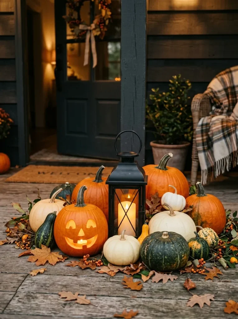 Pumpkin Lantern Cluster