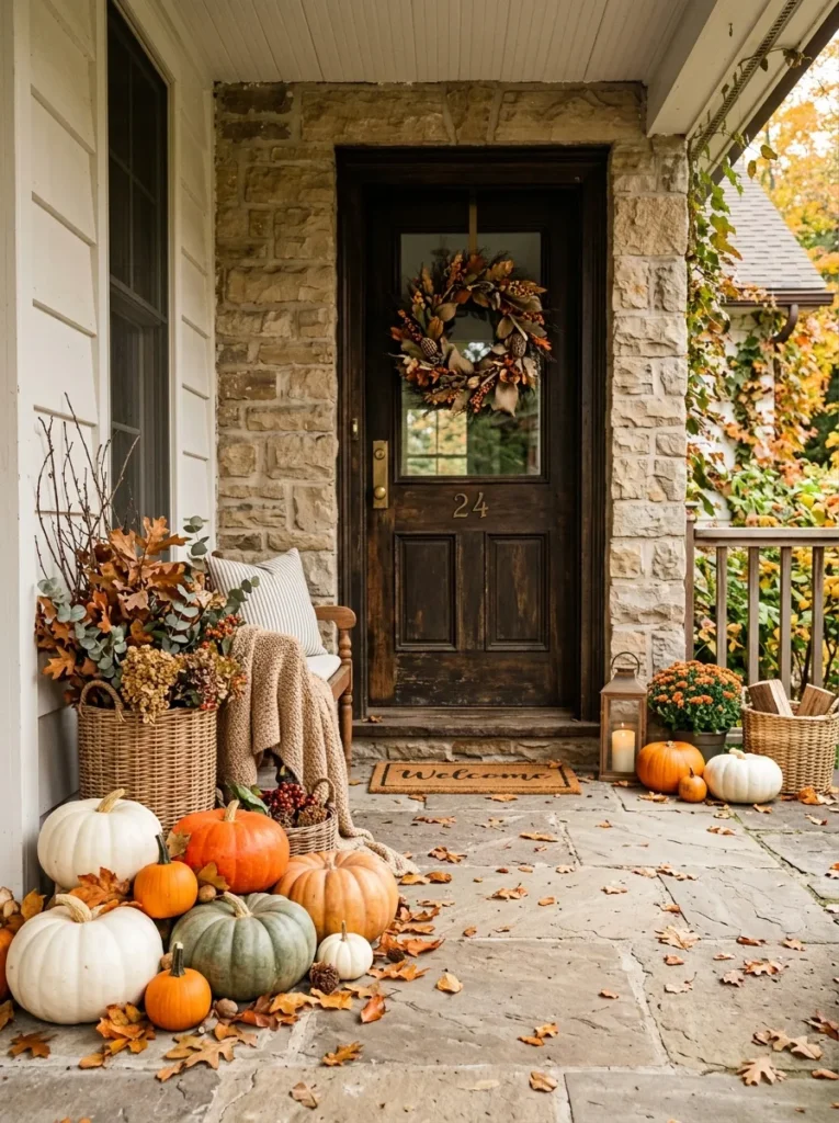 Pumpkin Porch Display