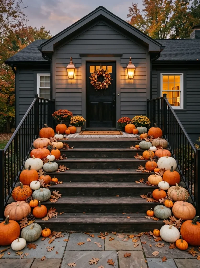 Pumpkin Stair Border