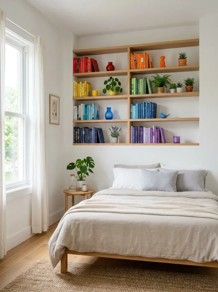 Rainbow Shelf Styling