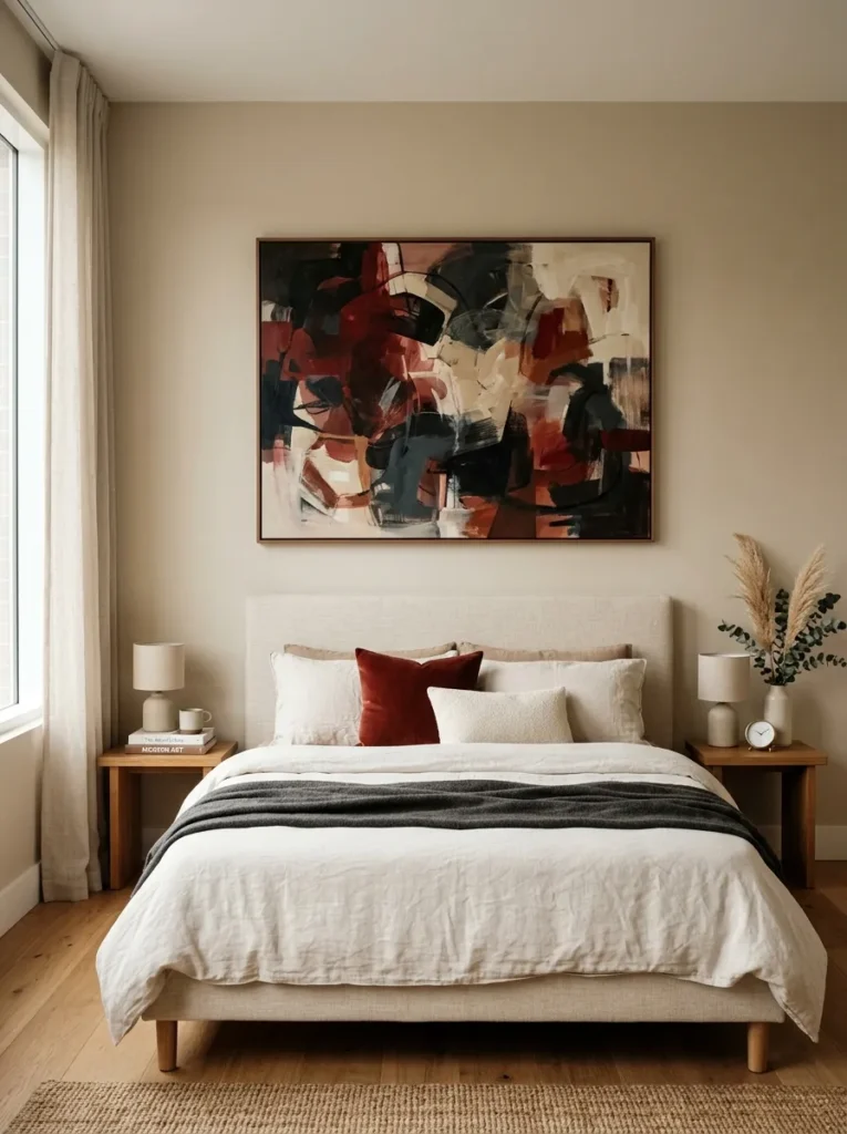 Red Abstract Art