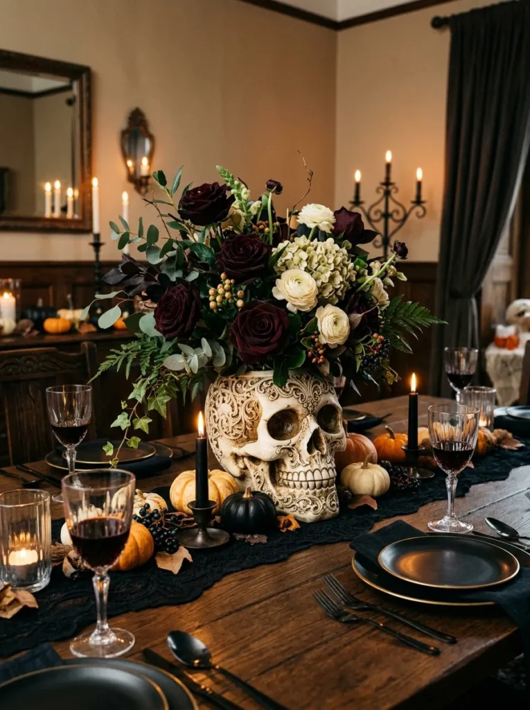 Skull Floral Vase