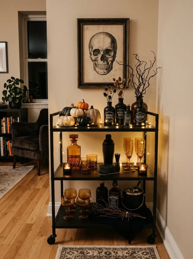 Spooky Bar Cart