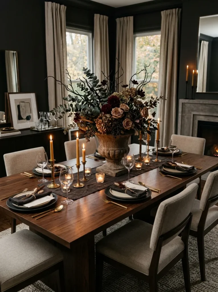 Stone Urn Centerpieces
