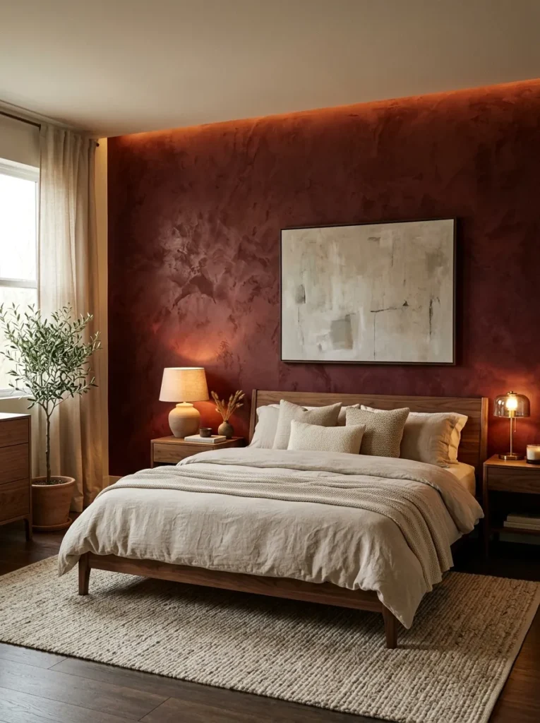 Textured Red Walls