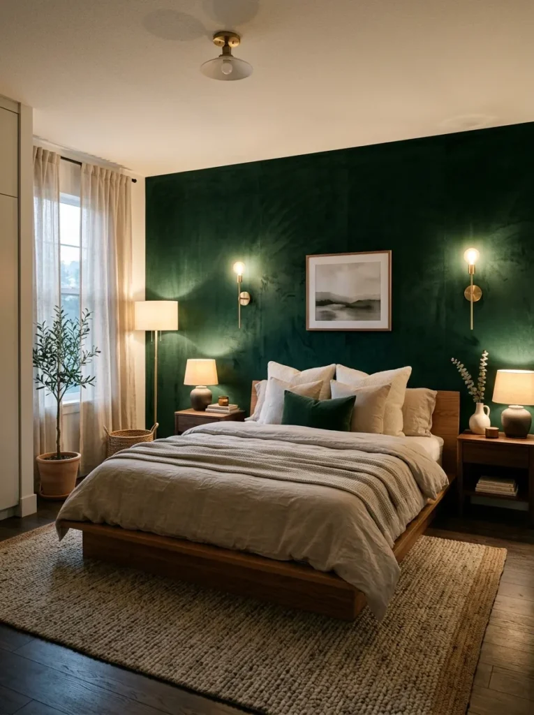 Velvet Green Wall