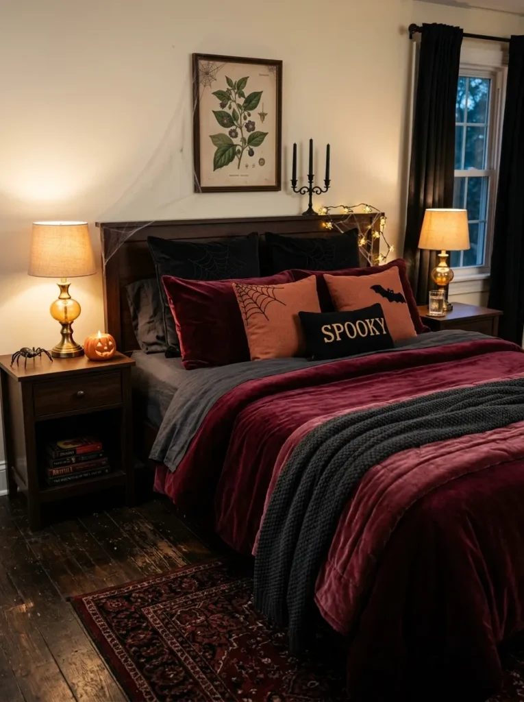 Velvet Halloween Bedding