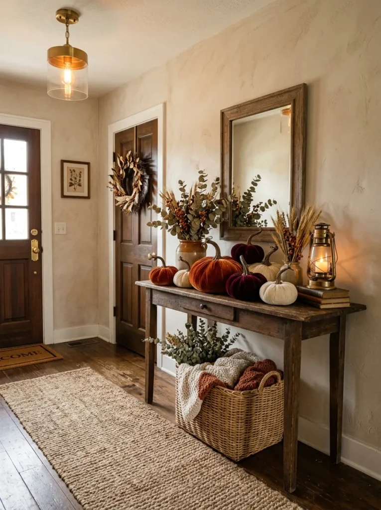 Velvet Pumpkin Display