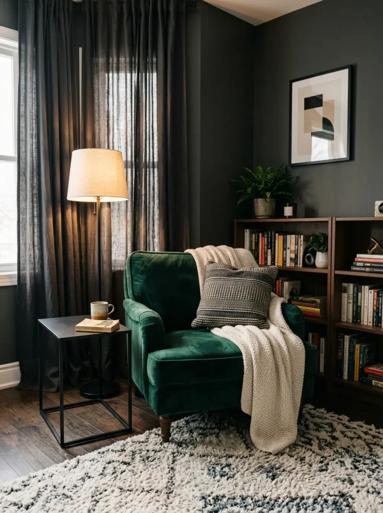 Velvet Reading Nook