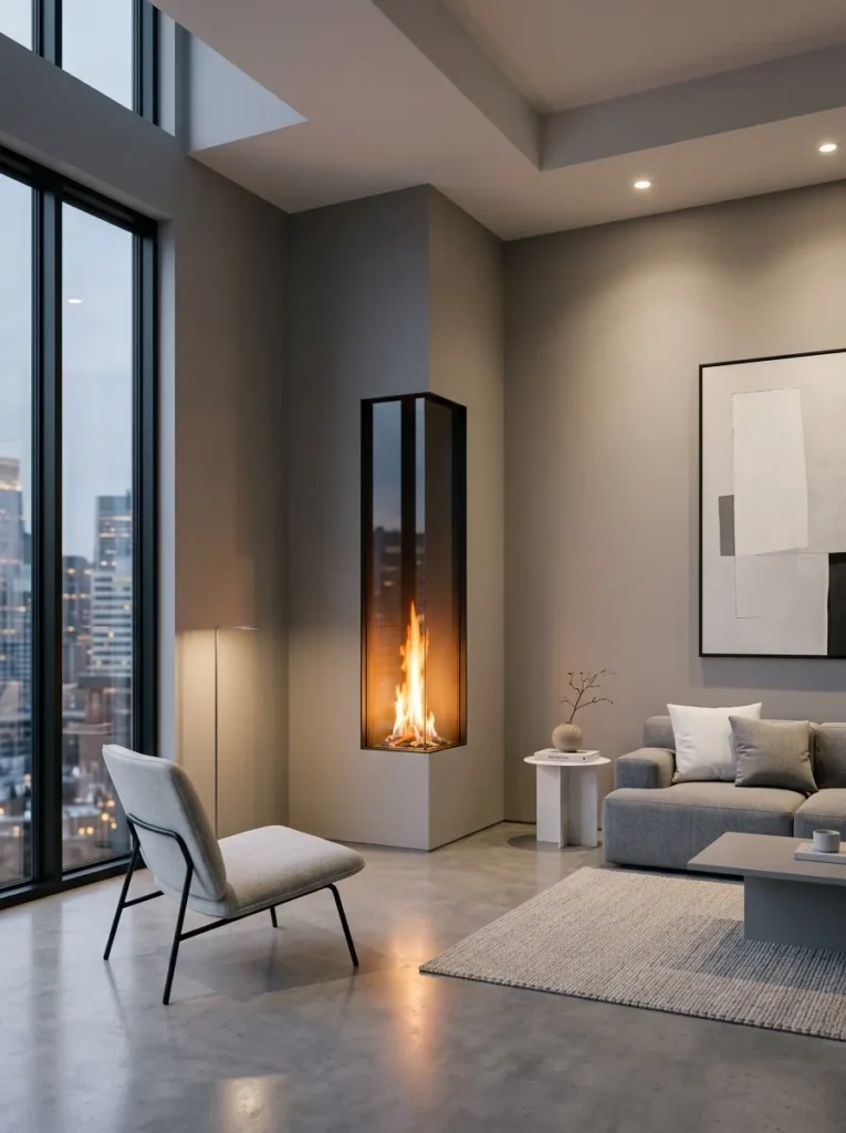 Vertical Slim Firebox