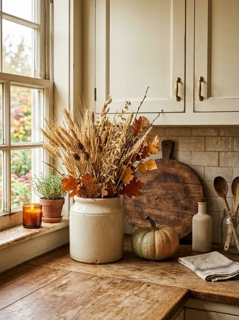 Vintage Crock Display