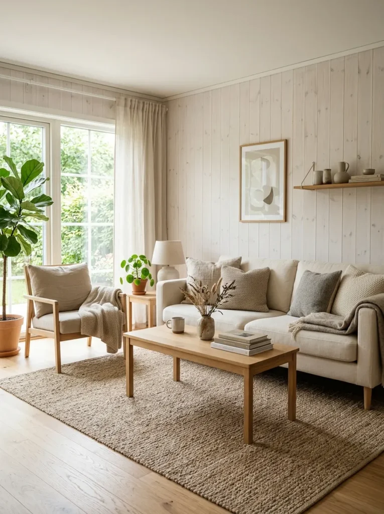 Whitewashed Wood Walls