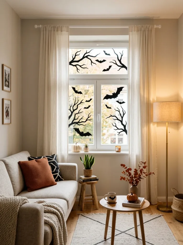 Window Bat Silhouettes