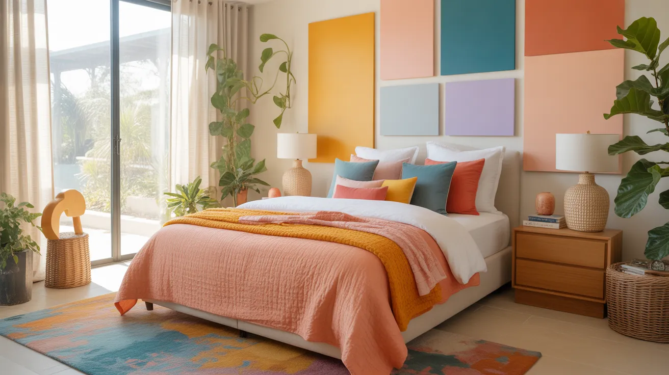 colorful bedroom