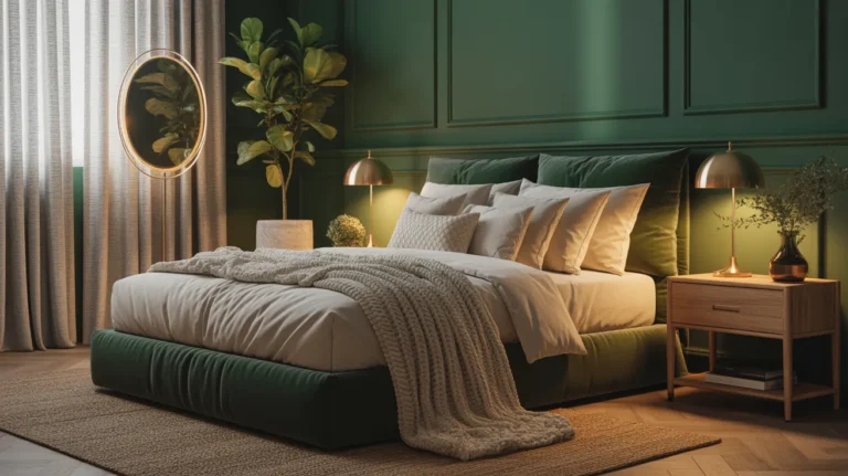 emerald green bedroom ideas