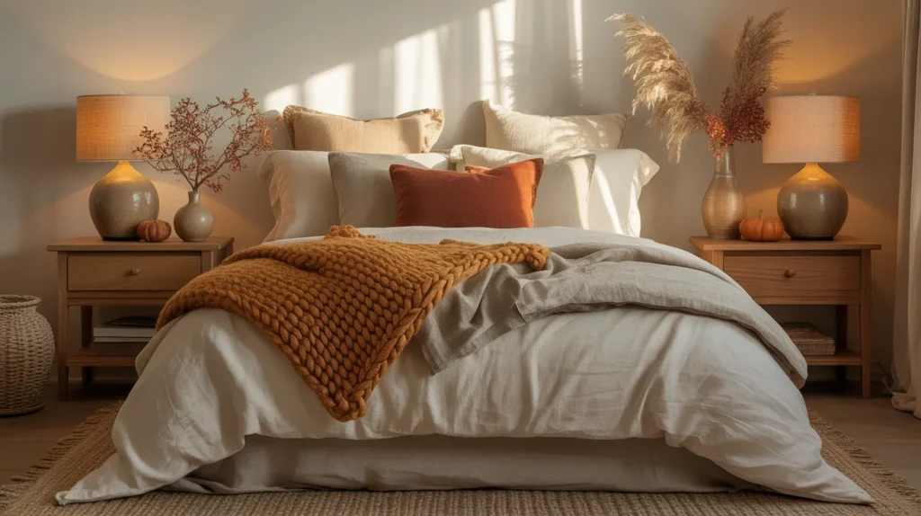 fall bedroom decor