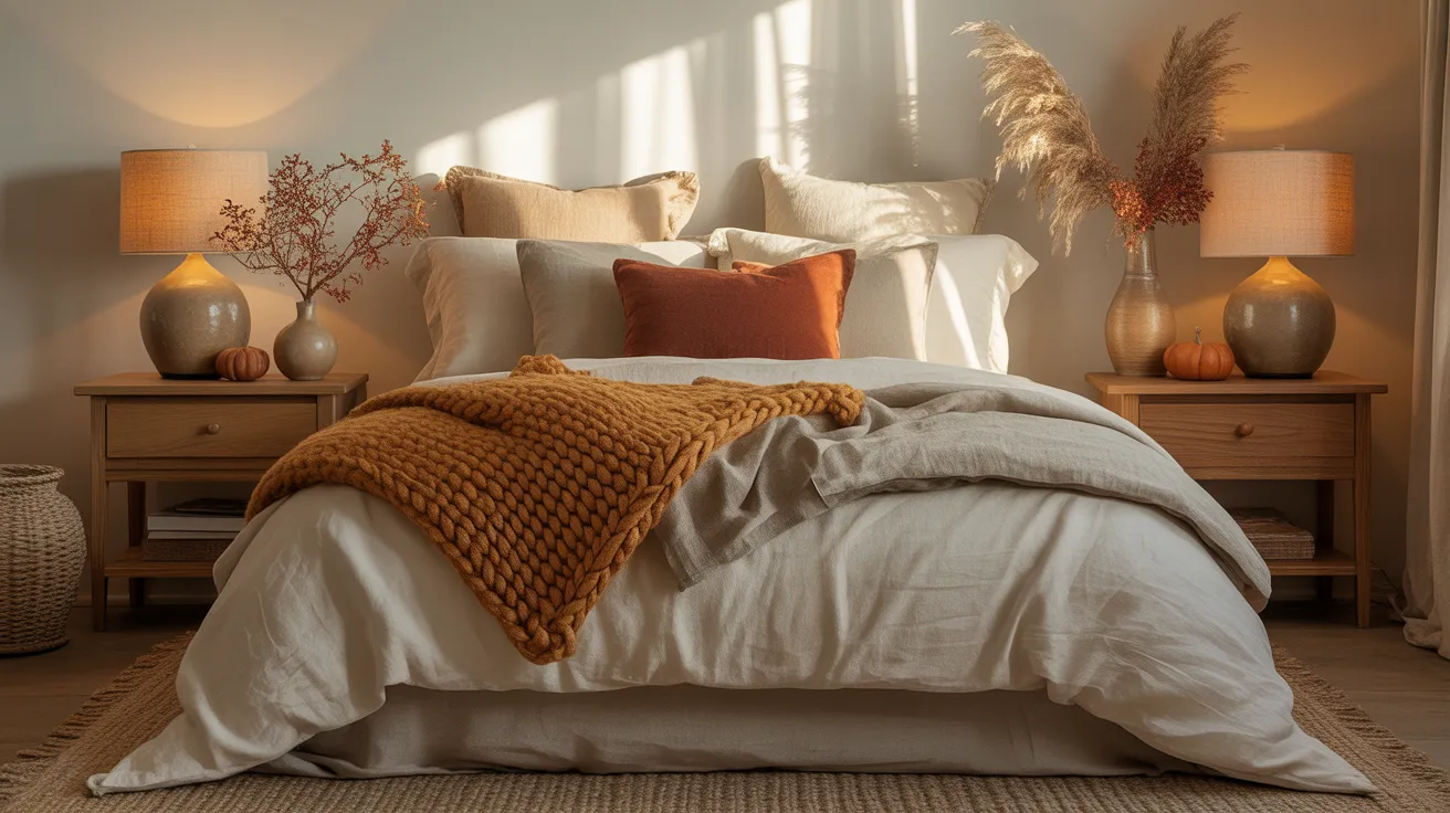 fall bedroom decor