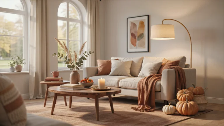 fall living room decor