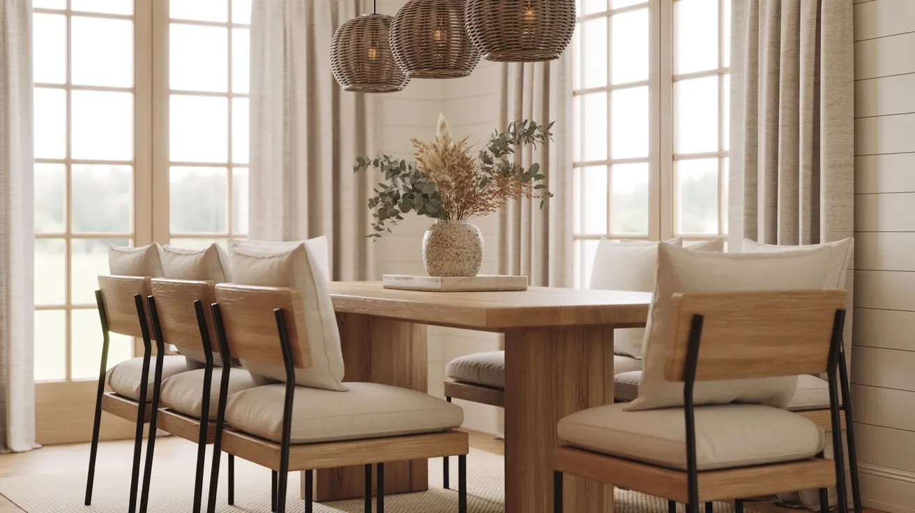 modern farmhouse dining room